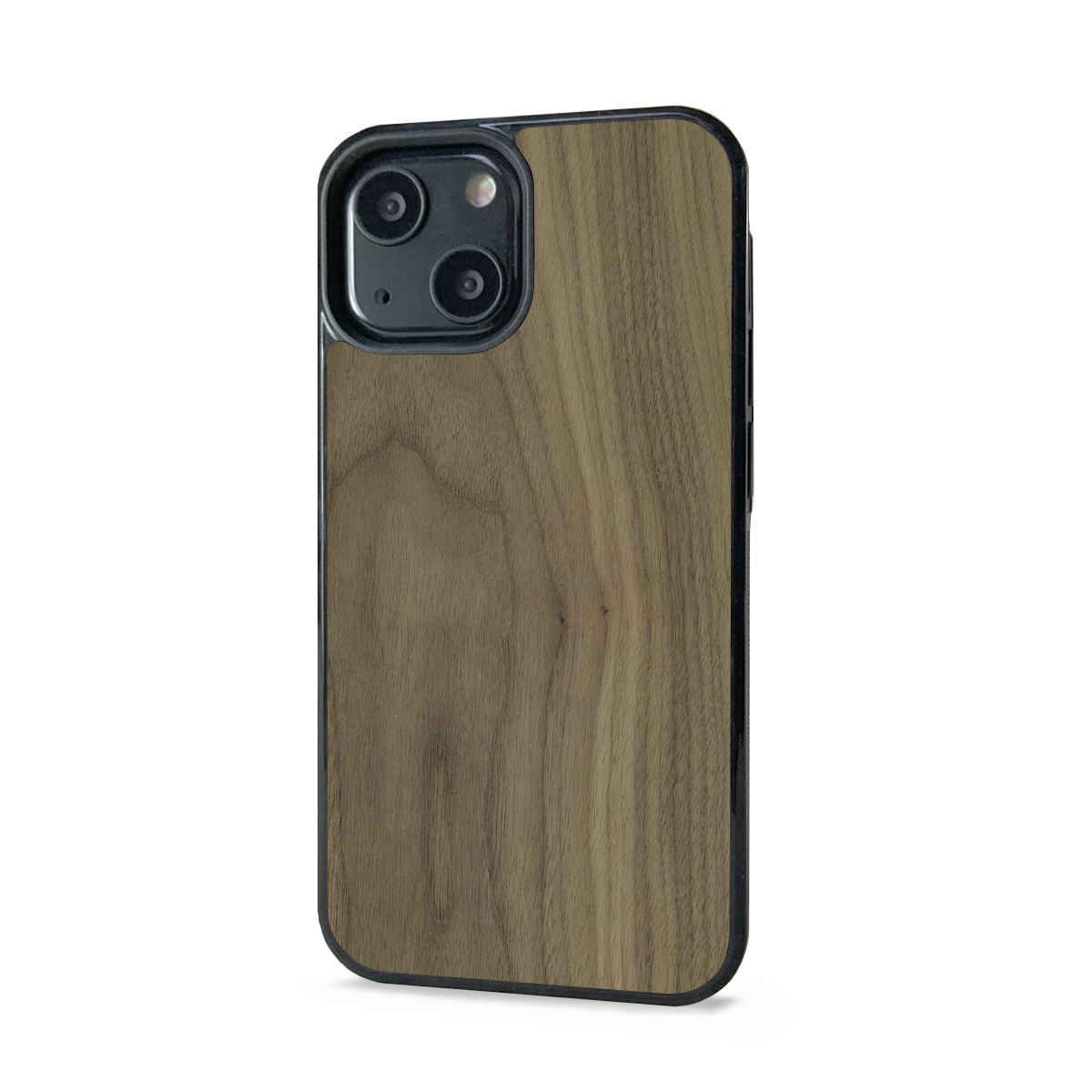 iPhone 14 Plus —  #WoodBack Explorer Black Case