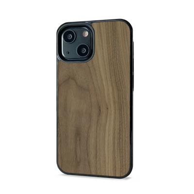 iPhone 14 Plus —  #WoodBack Explorer Black Case