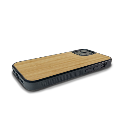 iPhone 14 Plus —  #WoodBack Explorer Black Case