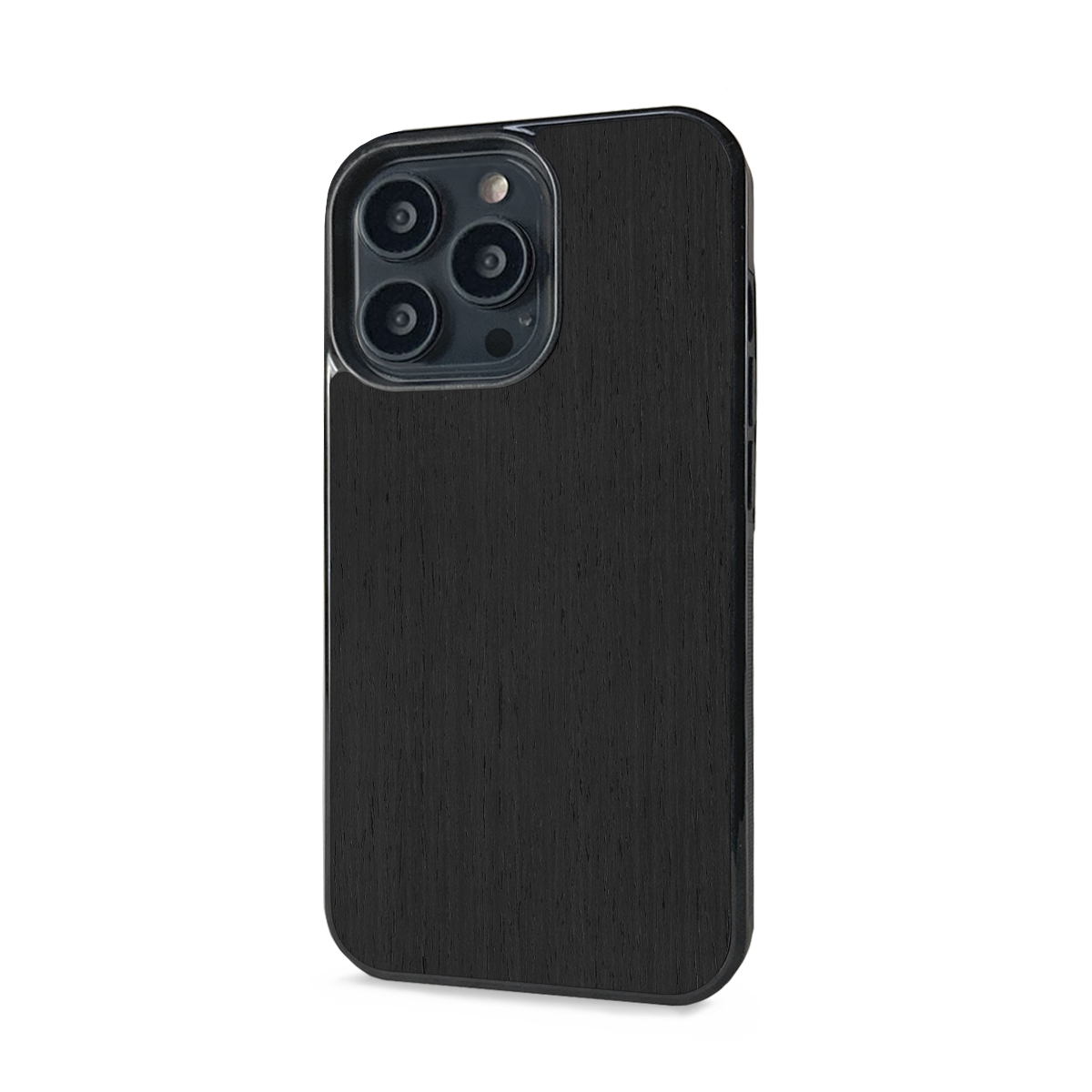 iPhone 13 Pro Max —  #WoodBack Explorer Black Case
