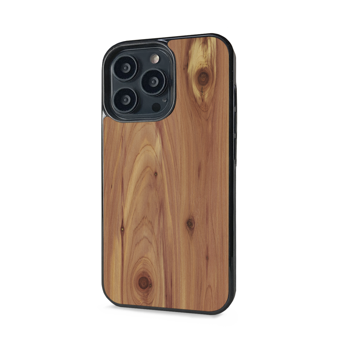 iPhone 14 Pro Max —  #WoodBack Explorer Black Case