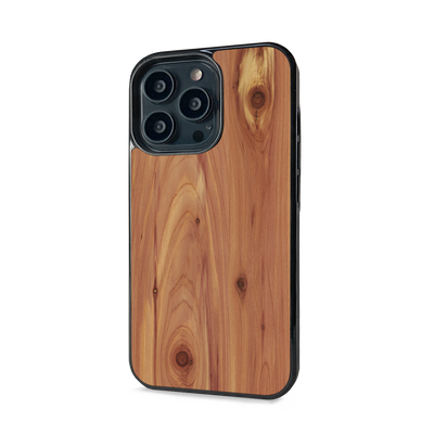 iPhone 14 Pro Max —  #WoodBack Explorer Black Case