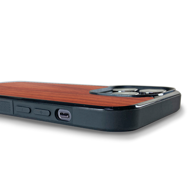 iPhone 13 Pro Max —  #WoodBack Explorer Black Case