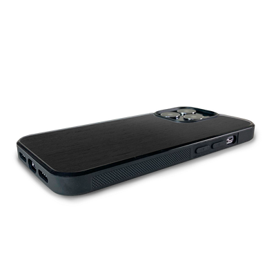 iPhone 14 Pro Max —  #WoodBack Explorer Black Case