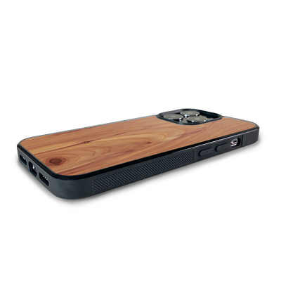 iPhone 14 Pro Max —  #WoodBack Explorer Black Case