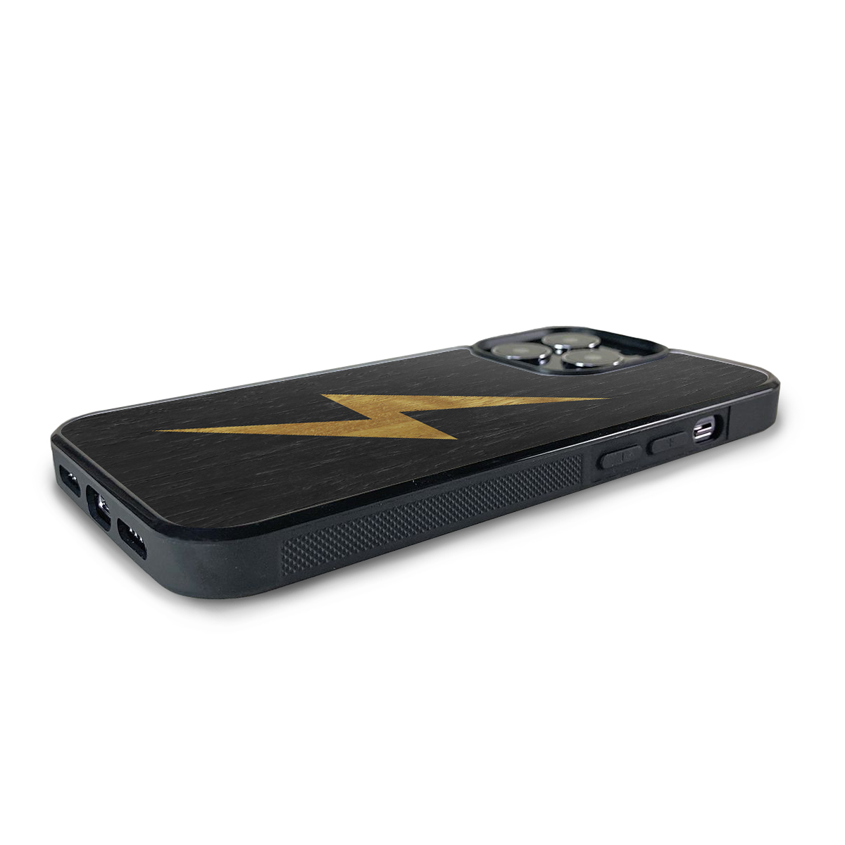 iPhone 13 Pro —  #WoodBack Explorer Black Case