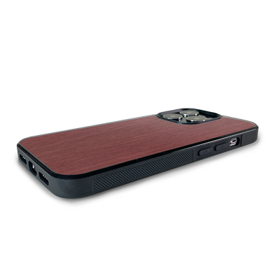 iPhone 14 Pro Max —  #WoodBack Explorer Black Case