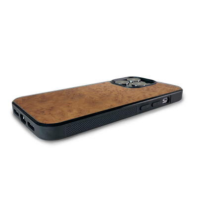 iPhone 15 Pro — #WoodBack Explorer Case