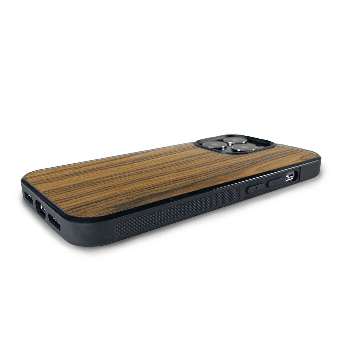 iPhone 13 Pro — #WoodBack Explorer Black Case