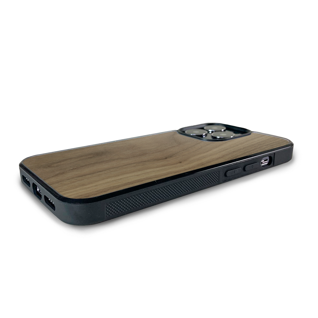 Walnut Wood iPhone 13 Pro Max Explorer Case Wooden Cases Cover-Up