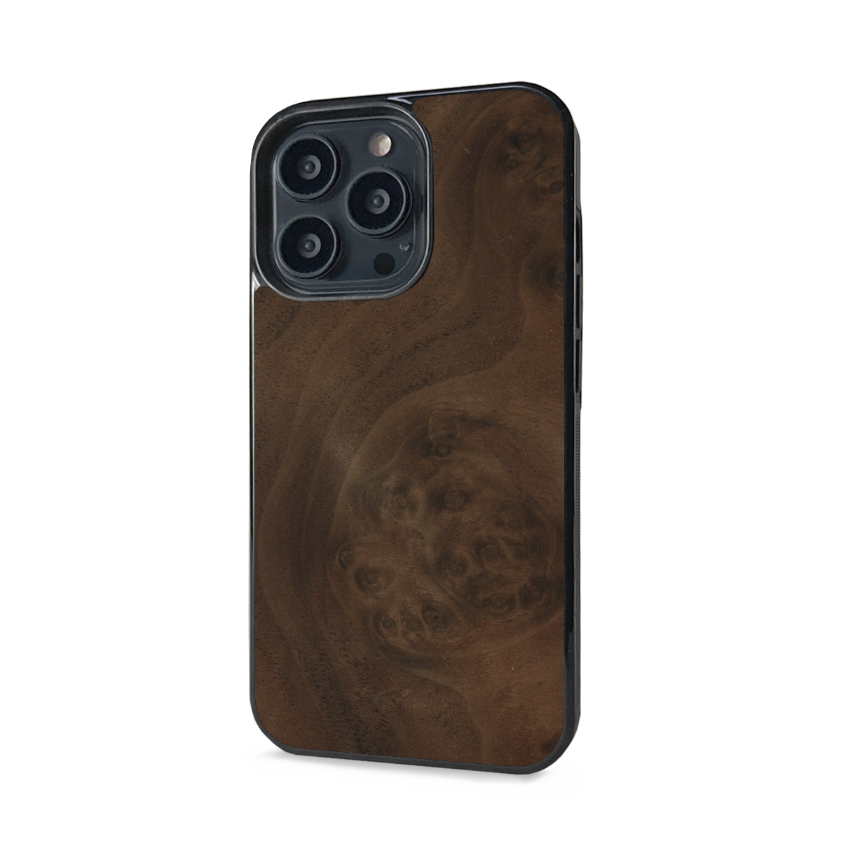 iPhone 13 Pro —  #WoodBack Explorer Black Case