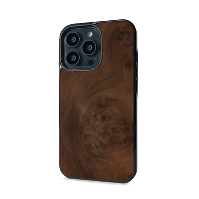 iPhone 13 Pro —  #WoodBack Explorer Black Case