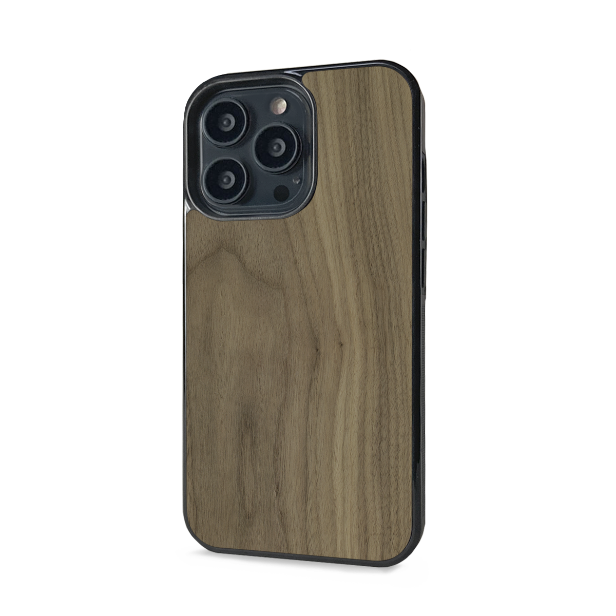 iPhone 13 Pro Max —  #WoodBack Explorer Black Case