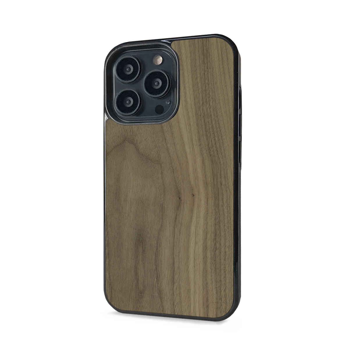 iPhone 14 Pro —  #WoodBack Explorer Black Case