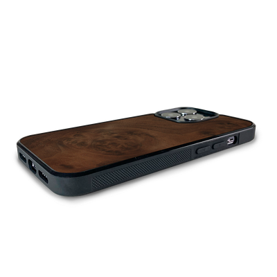 iPhone 13 Pro —  #WoodBack Explorer Black Case