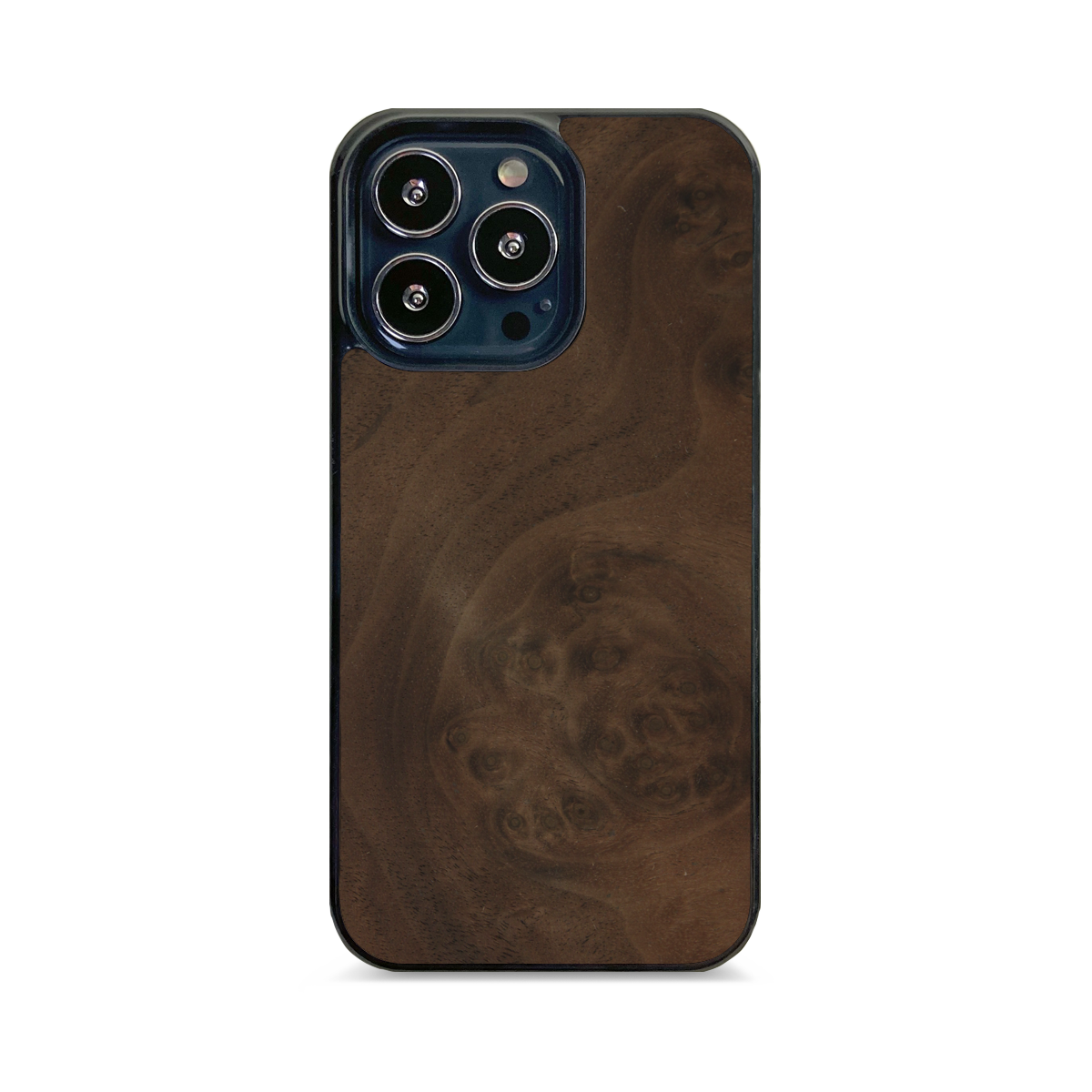 iPhone 14 Pro Max —  #WoodBack Explorer Black Case