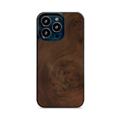 iPhone 14 Pro Max —  #WoodBack Explorer Black Case