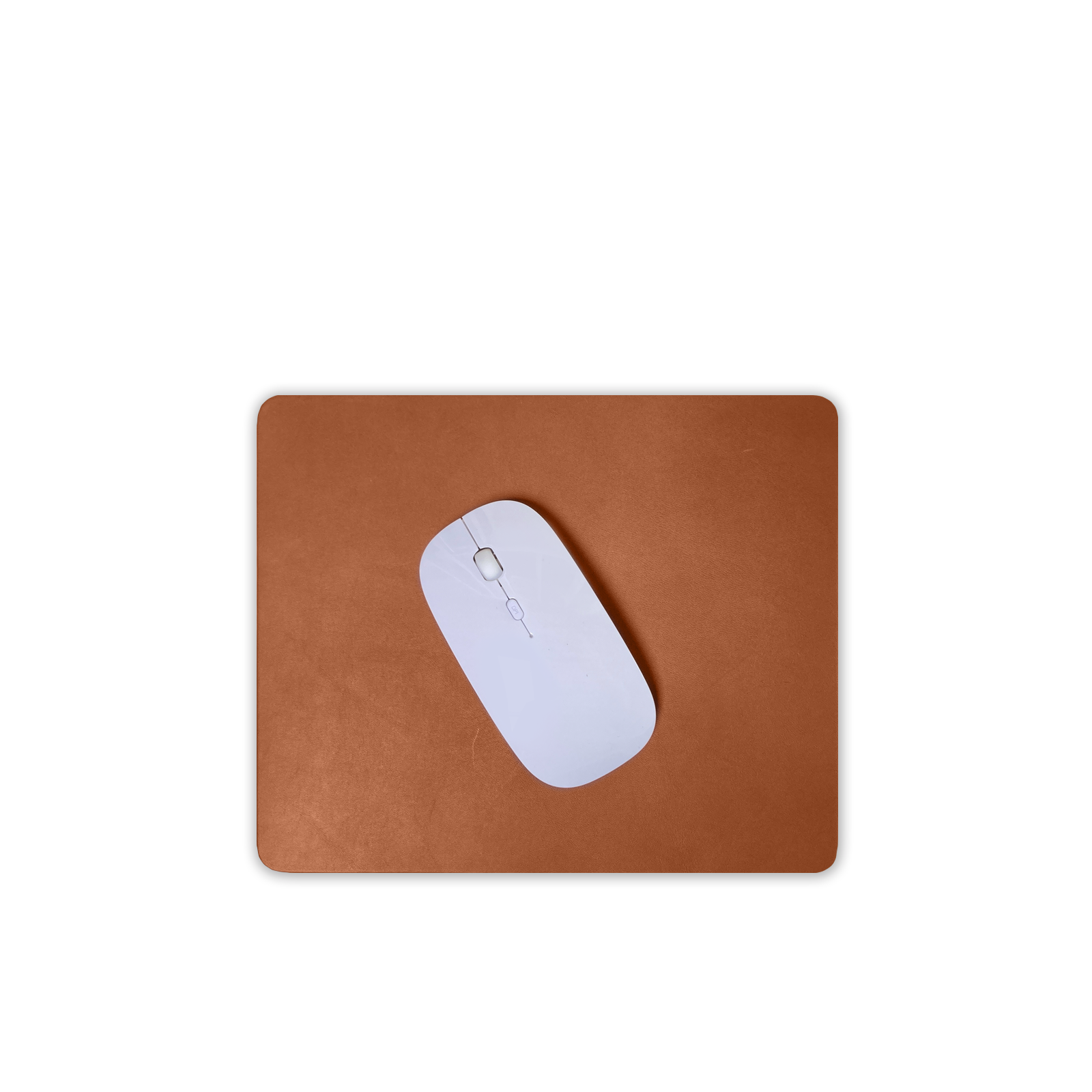 Small Tech Source Mouse Mat Small Premium Tan Leather Mouse Pad / Mouse Mat - Workspace - Cover-Up