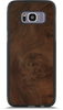 Galaxy S8 Plus — Walnut Burl wood Explorer case, back view