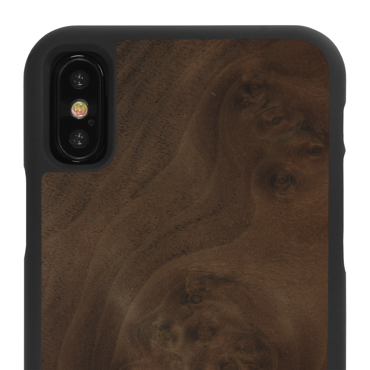 iPhone X —  #WoodBack Snap Case