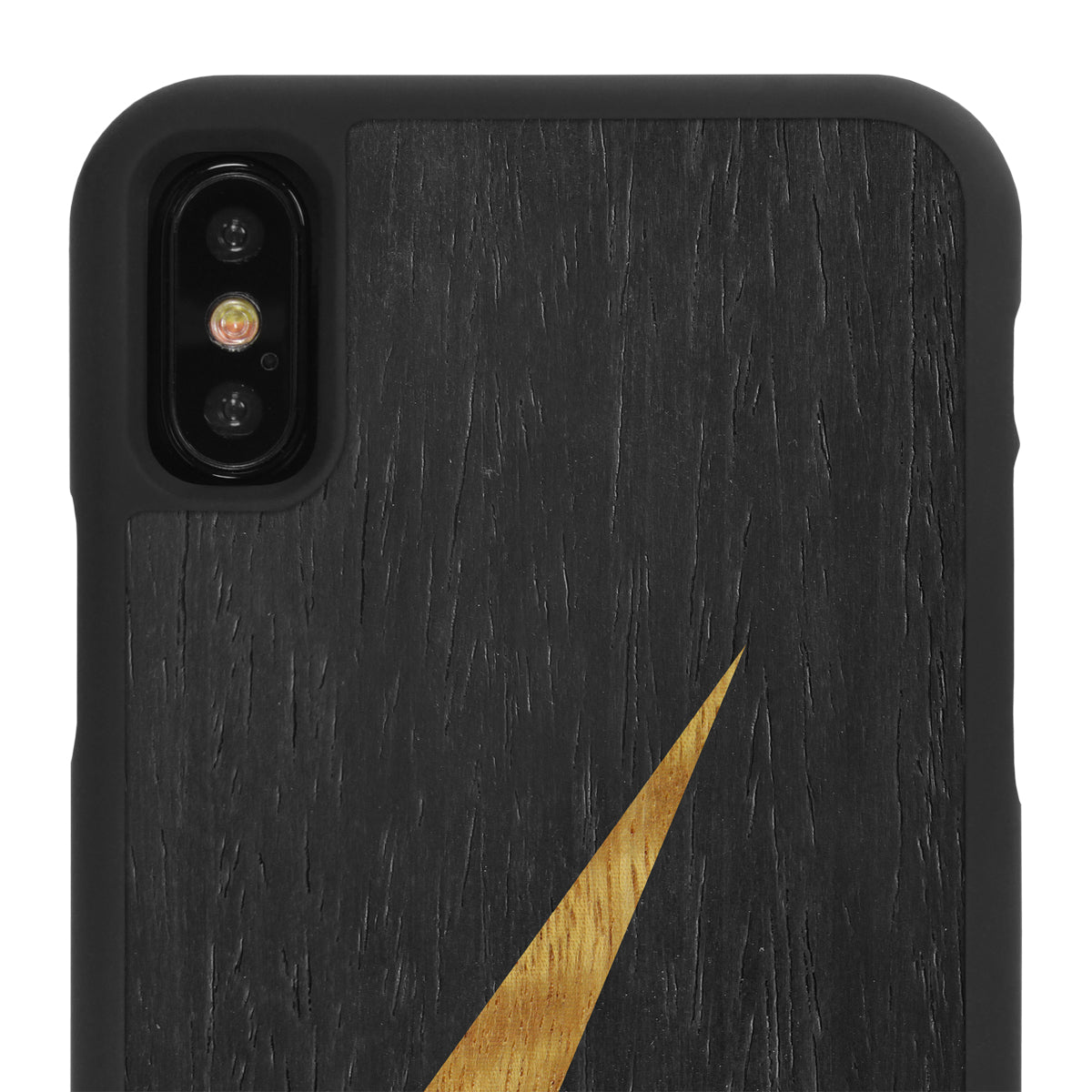 iPhone X —  #WoodBack Snap Case