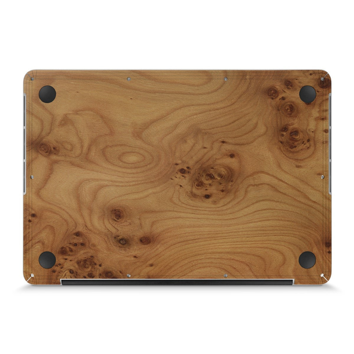  MacBook Pro 17" —  #WoodBack Bottom Skin - Cover-Up