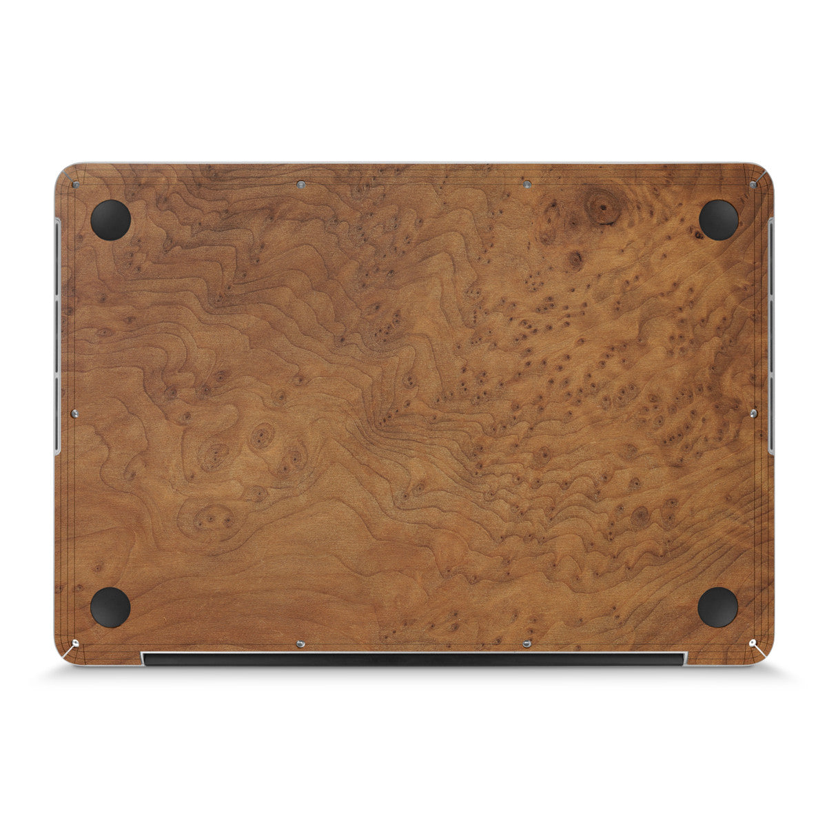 MacBook Pro 17" — #WoodBack Bottom Skin