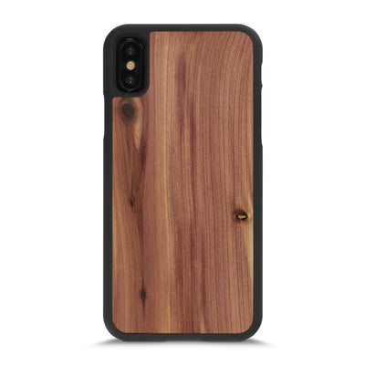 iPhone X —  #WoodBack Snap Case