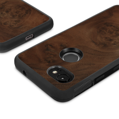 Google Pixel 2 XL —  #WoodBack Explorer Case