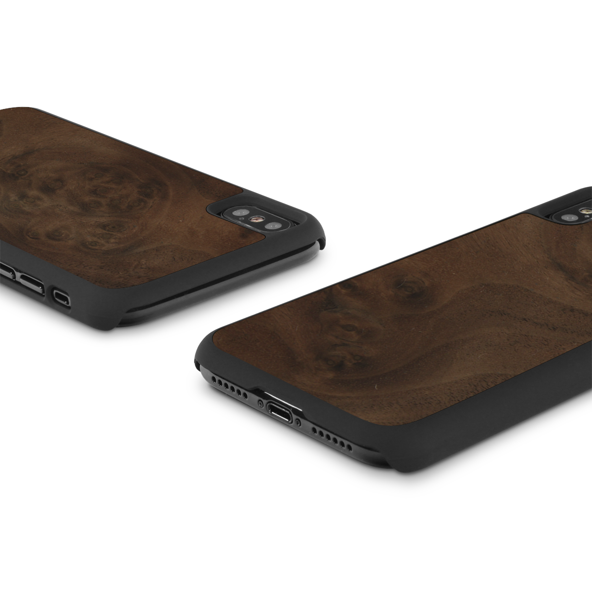 iPhone X —  #WoodBack Snap Case