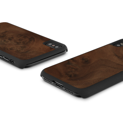 iPhone X —  #WoodBack Snap Case