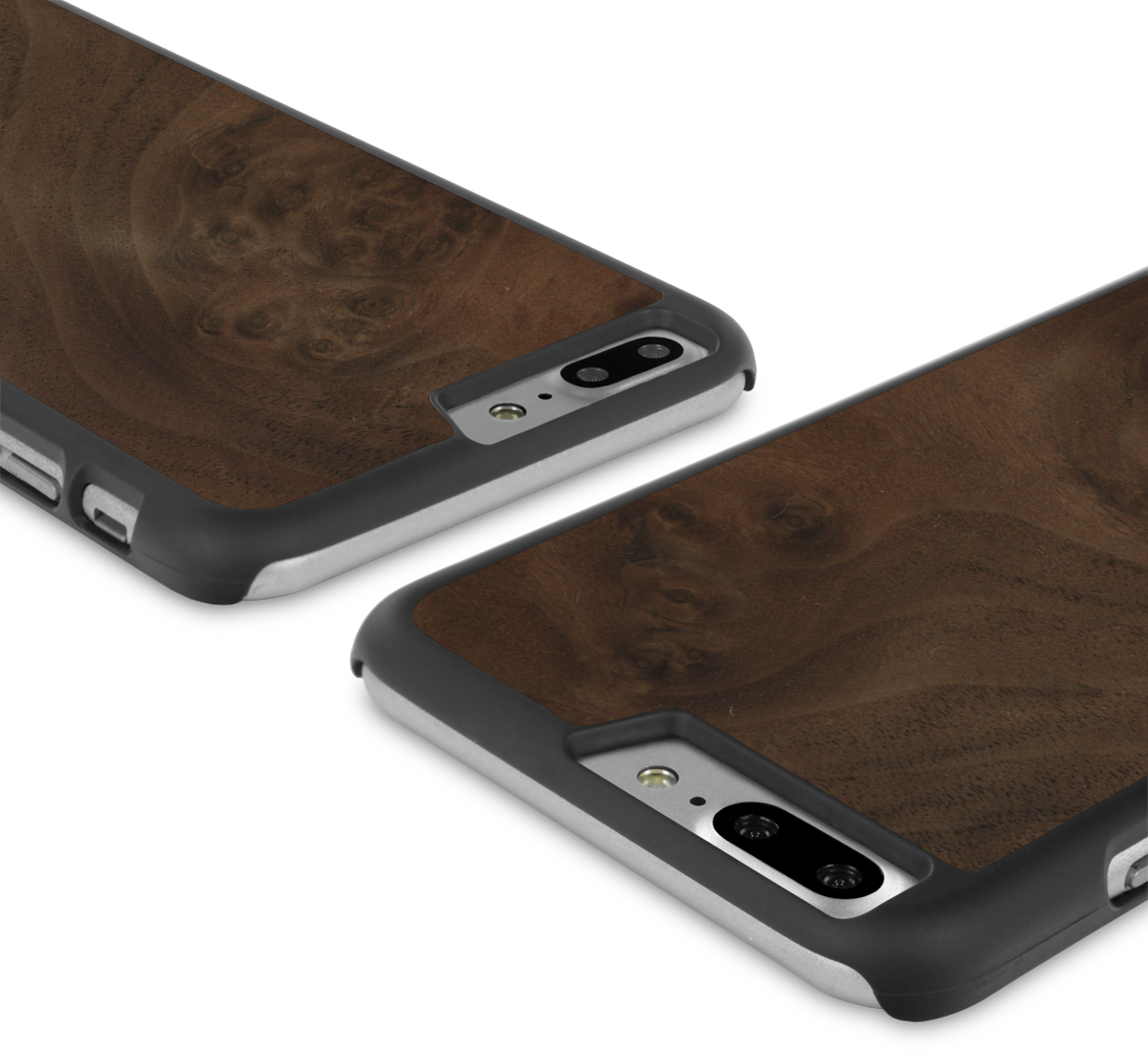 iPhone 8 Plus —  #WoodBack Snap Case