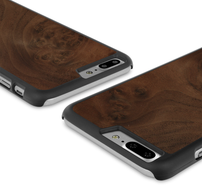 iPhone 8 Plus —  #WoodBack Snap Case