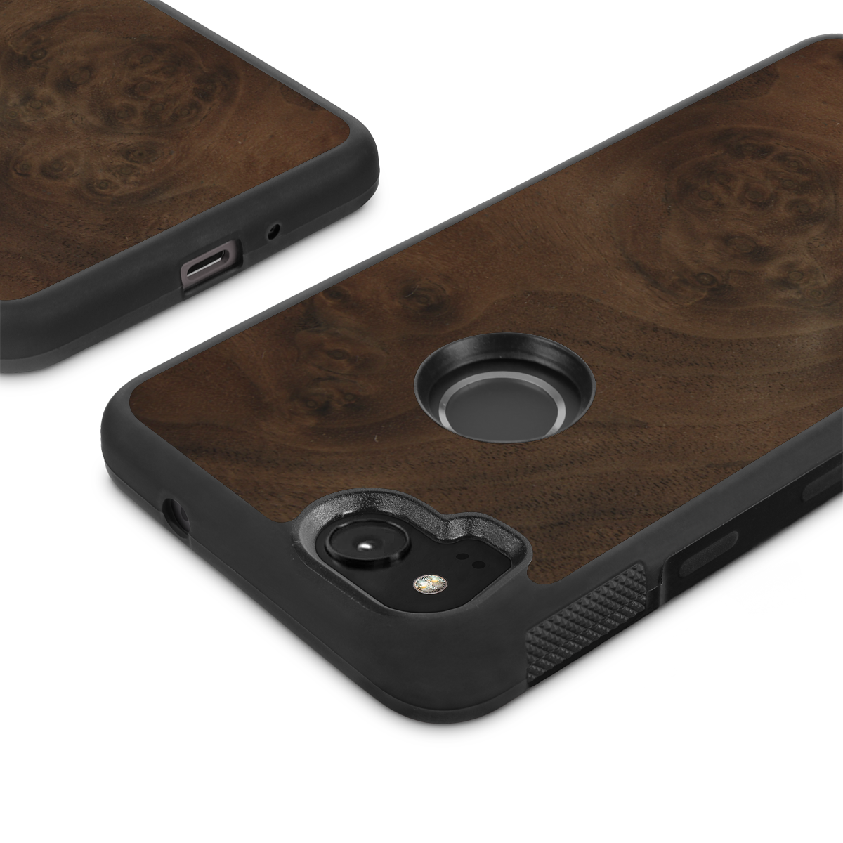 Google Pixel 3 —  #WoodBack Explorer Case