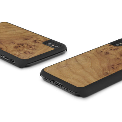 iPhone XS —  #WoodBack Snap Case