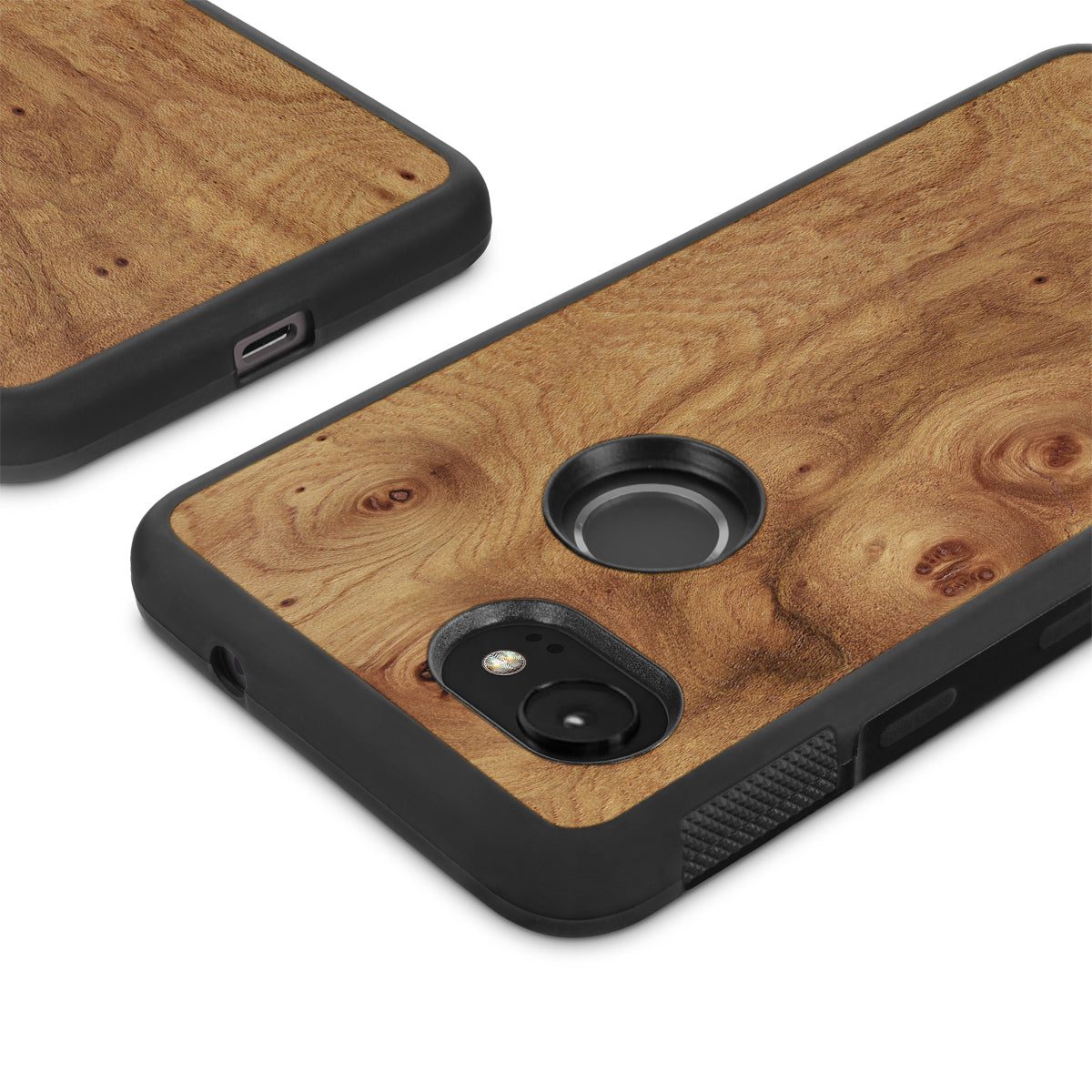 Google Pixel 2 XL —  #WoodBack Explorer Case