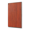 iPad 10.2" (7th Gen) — Padauk wood skin, standing upright