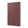 iPad 10.2" (7th Gen) — Purpleheart wood skin, standing upright