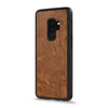 Galaxy S9 Plus — Redwood Burl wood Explorer case, standing upright