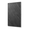 iPad 10.2" (7th Gen) — Gunmetal stone skin, standing upright
