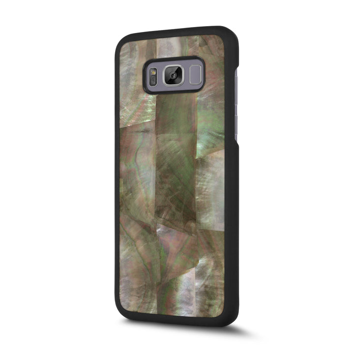 Black Mother of Pearl Samsung Galaxy S8 Plus Shell Snap Case - Shell Cases  - Cover-Up