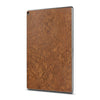 iPad 10.2" (7th Gen) — Redwood Burl wood skin, standing upright