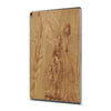 iPad 10.2" (7th Gen) — Carpathian Elm Burl wood skin, standing upright