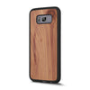 Galaxy S8 Plus — Cedar wood Explorer case, standing upright