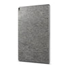 iPad 10.2" (7th Gen) — Moonlight stone skin, standing upright