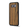 Galaxy S8 Plus — Rosewood wood Explorer case, standing upright