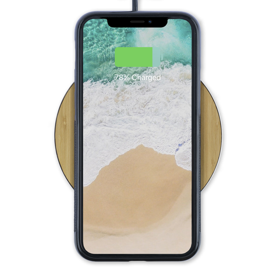 Bamboo Wooden Wireless Charger - QI Wireless Charging Pads