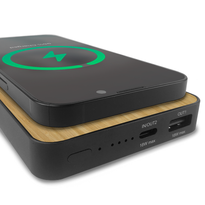 #WoodBack Wireless Power Bank