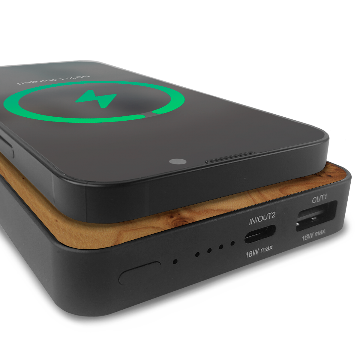 #WoodBack Wireless Power Bank