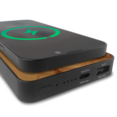 #WoodBack Wireless Power Bank